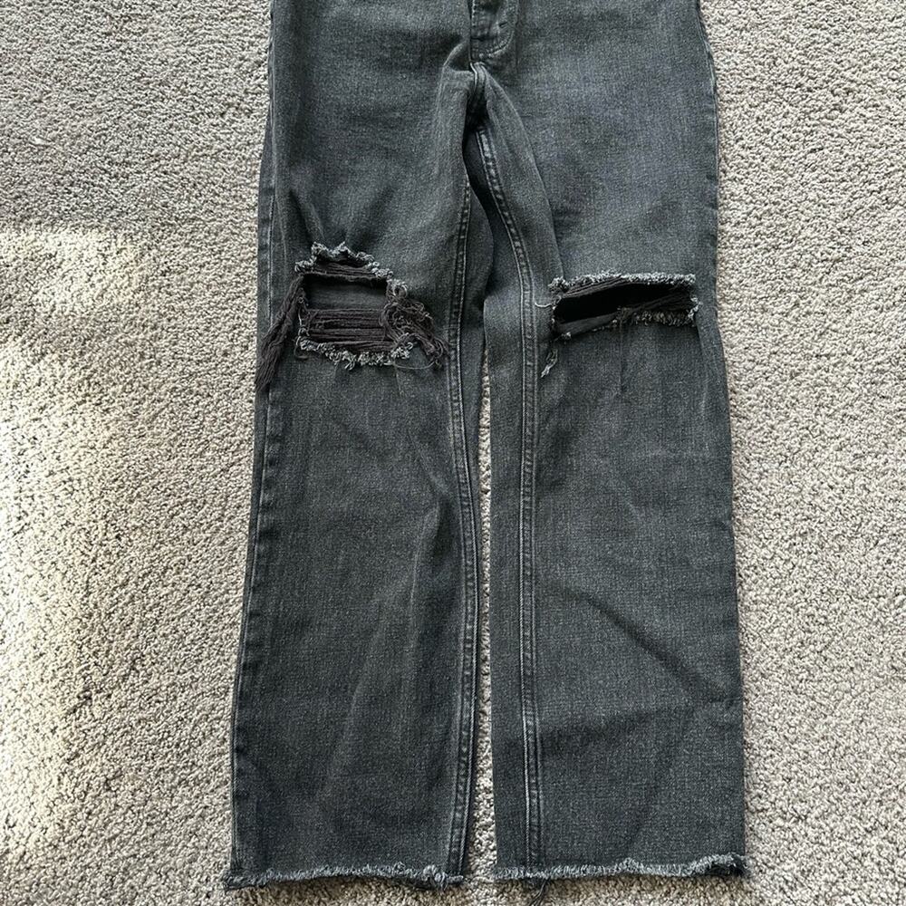 Abercrombie Ultra High Rise Ankle Straight Jeans - Picture 5 of 7